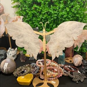 Rose quartz Butterfly Wings